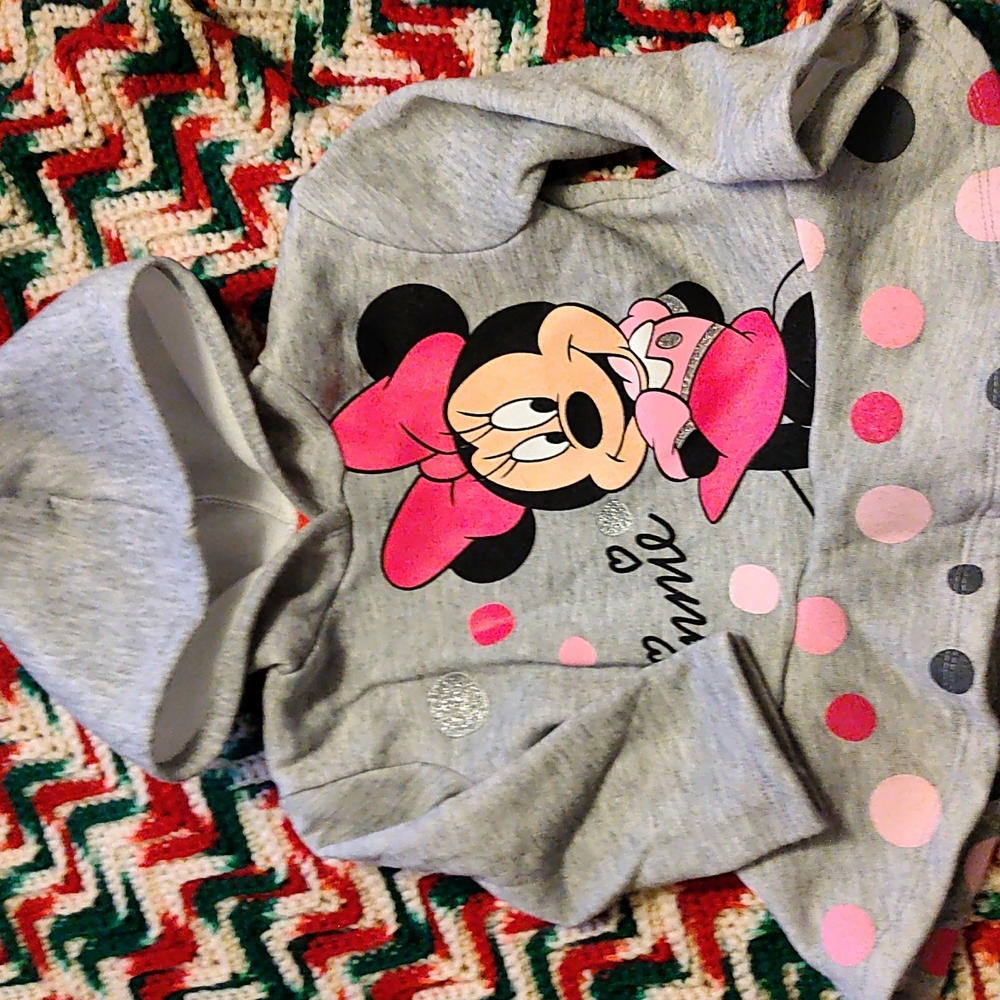Disney Hoodie, 18 month, grey with Minnie